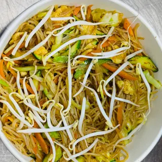 Spaghetti di riso con verdure