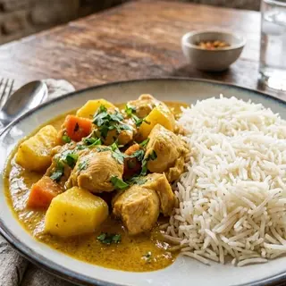 Spezzatino di pollo con osso