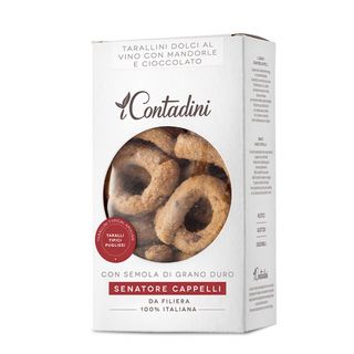 Tarallini dolci al vino con mandorle e cioccolato 250 g