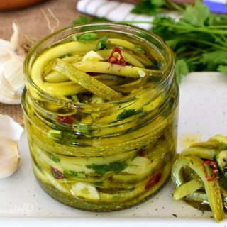 Zucchine in olio Evo da 280 g Molisane dell'azienda agricola d'Ambrosio