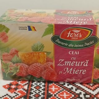 Ceai cu zmeura si miere-Fares, 20 plicuri