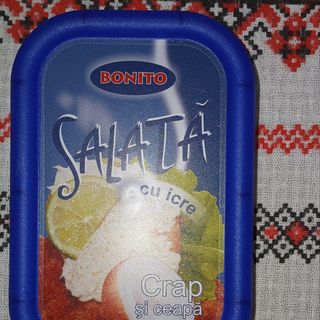 Bonito Salata cu icre crap si ceapa