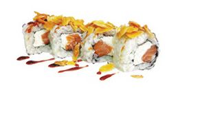 D32.Uramaki salmone crispy roll