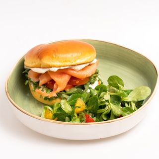 Salmon bagel