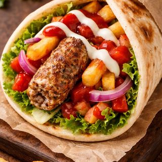 Beef Seekh Kebab Piadina