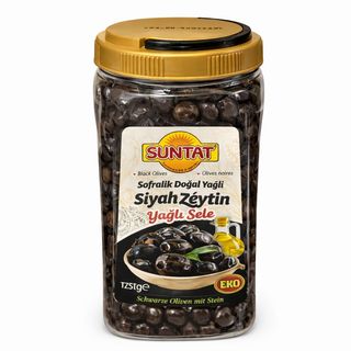 Suntat Yagli Sele Siyah Zeytin 1000gr