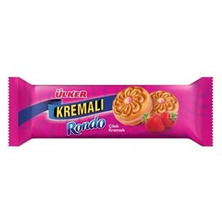 Ülker kremalı rondo çilekli bisküvi 61g