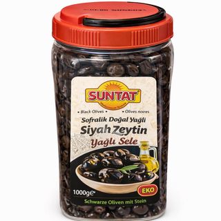Suntat Yagli Sele Siyah Zeytin 1000gr