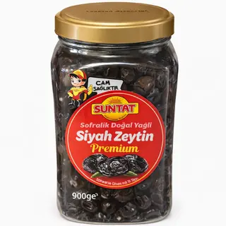 Suntat Premium Siyah Zeytin 900gr