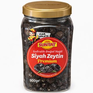 Suntat Premium Siyah Zeytin 900gr
