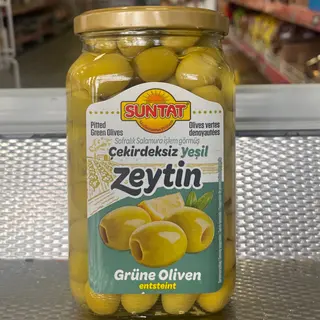 Suntat Çekirdeksiz Yeşil Zeytin 500gr