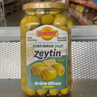 Suntat Çekirdeksiz Yeşil Zeytin 500gr