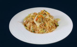 Spaghetti riso verdure
