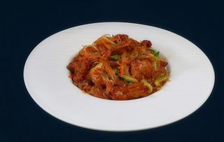 Spaghetti di soia manzo piccante