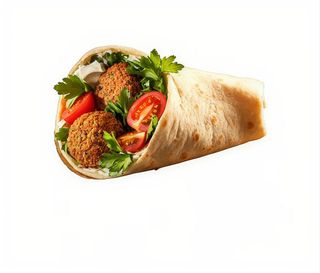 Piadina falafel vegetariana