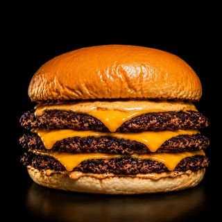 Triple Dirty - Triplo smash, triplo cheddar e salsa burger