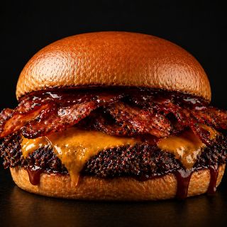 BaconSmash - Single smash, cheddar, Bacon e BBQ