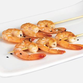 Spiedini di gamberi