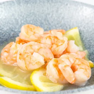 Gamberi con limone