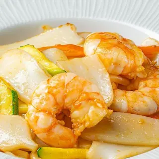 Gnocchi di riso con frutta di mare