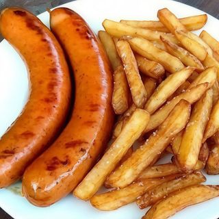 Maxi wurstel con patate