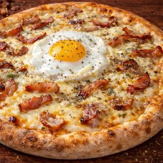 Pala di pizza - Carbonara