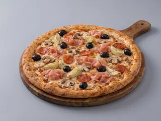 Pizza tonda capricciosa