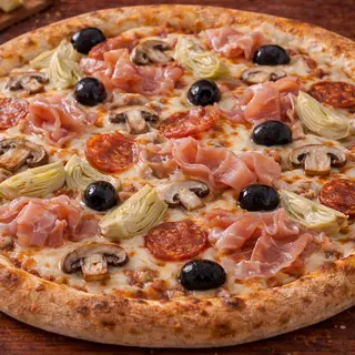 Pala di pizza - Capricciosa