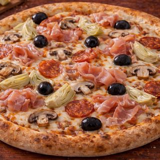Pala di pizza - Capricciosa