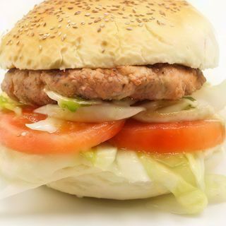 Panino con hamburger pollo