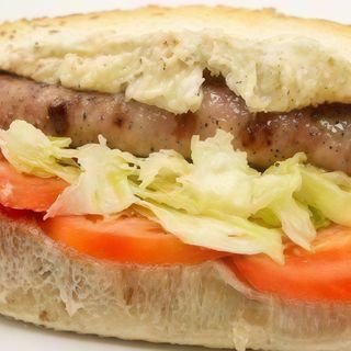 Panino con salsiccia doppio