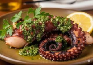 Pulpo parrillero con chimichurri