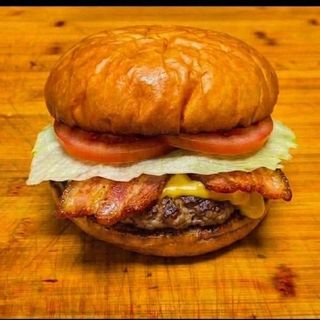 Potato Bacon cheeseburger