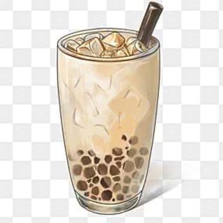 2. Caramello milk tea con tapioca