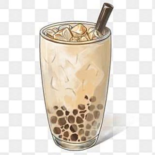 7. Taro milk tea con tapioca