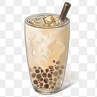 9. Fragola milk tea con tapioca