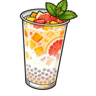 24. Bubble tea con frutta della passione e tapioca