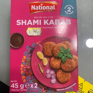 National shami kabab 2 bags