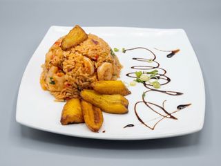 Arroz con camarones