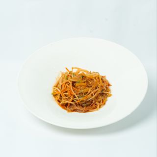 Spaghetti di soia con verdure