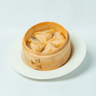 Ravioli di gamberi al vapore