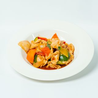 Pollo con verdura