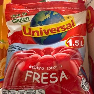 Gelatina al gusto di fragola