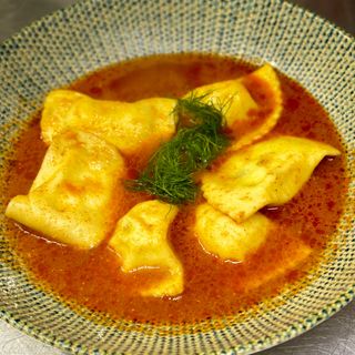 Cassatelle in brodo pesce