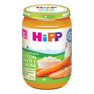 hipp riso con carote e salmone