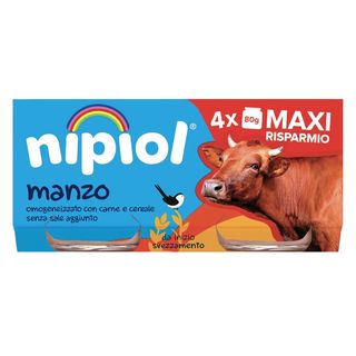 Nipiol Manzo 4x80 g