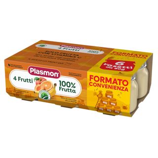plasmon 4 frutti 6x80 g.