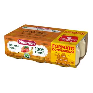 plasmon banana mela 6x80 g.