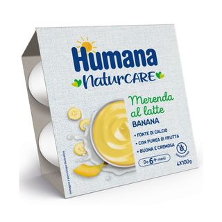 Humana merenda al latte e banana