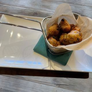 Frittelle zucchine e gamberetti